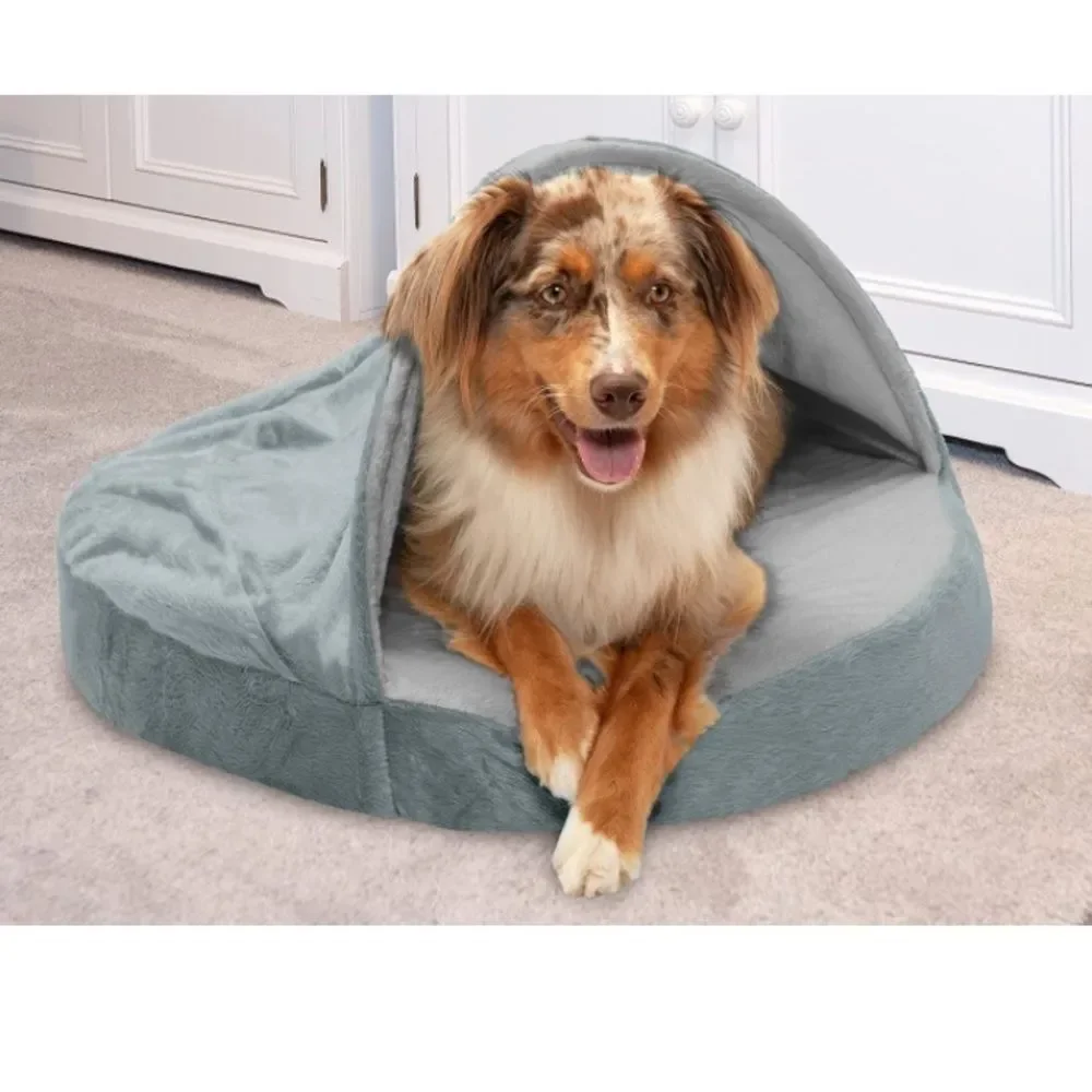 Round Orthopedic Dog Bed for Medium/Small Dogs w/ Removable Washable Cover